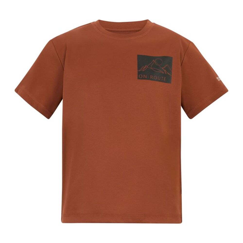 Regatta Childrens/Kids Alvarado Back Print T-Shirt / Brick
